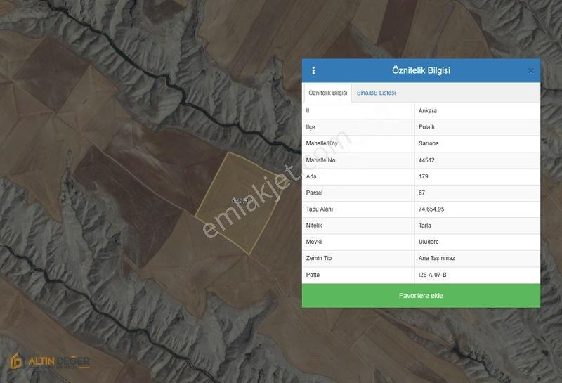 Polatlı-sarıoba Satılık 74.654 M2 Tarla — fotoğraf 2