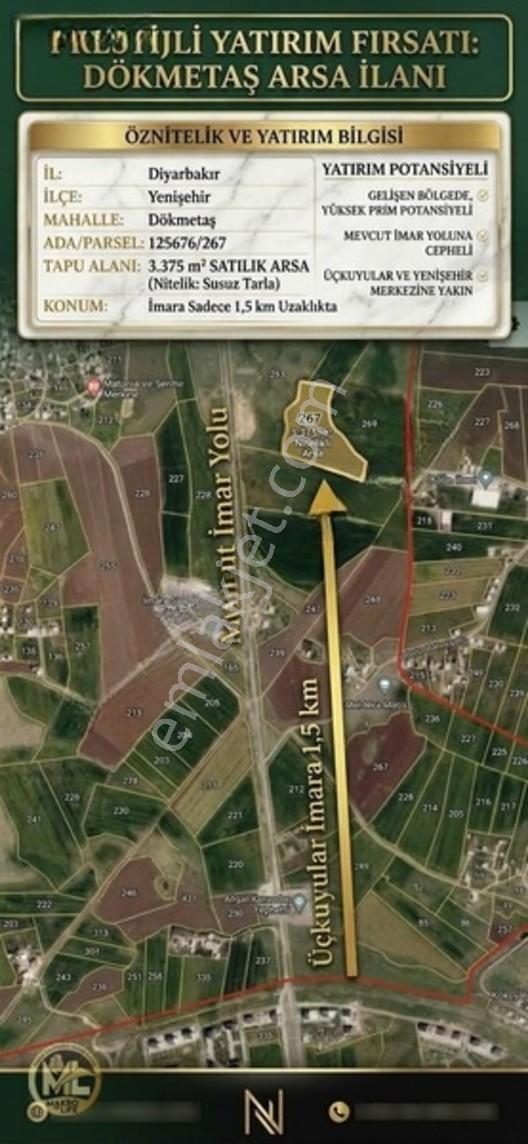 Yenişehir Dökmetaşta Satılık 3.375 M² Yatırımlık Arsa — fotoğraf 2