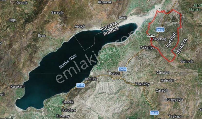 Burdur Merkez Gökçebağ Mahallesi 654 M² Satılık Tarla
