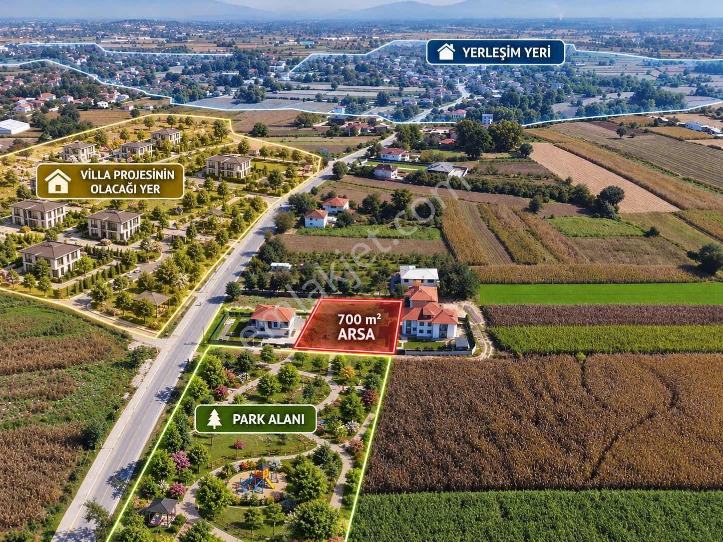 Söğüt Caddesinde Satılık 700 M2 Arsa — fotoğraf 3