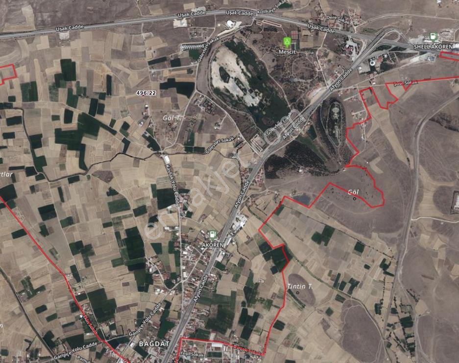 Afyon Sinanpaşa Akören'de 4 Kat İmarlı Satılık 1001m² Cazip Arsa — fotoğraf 5