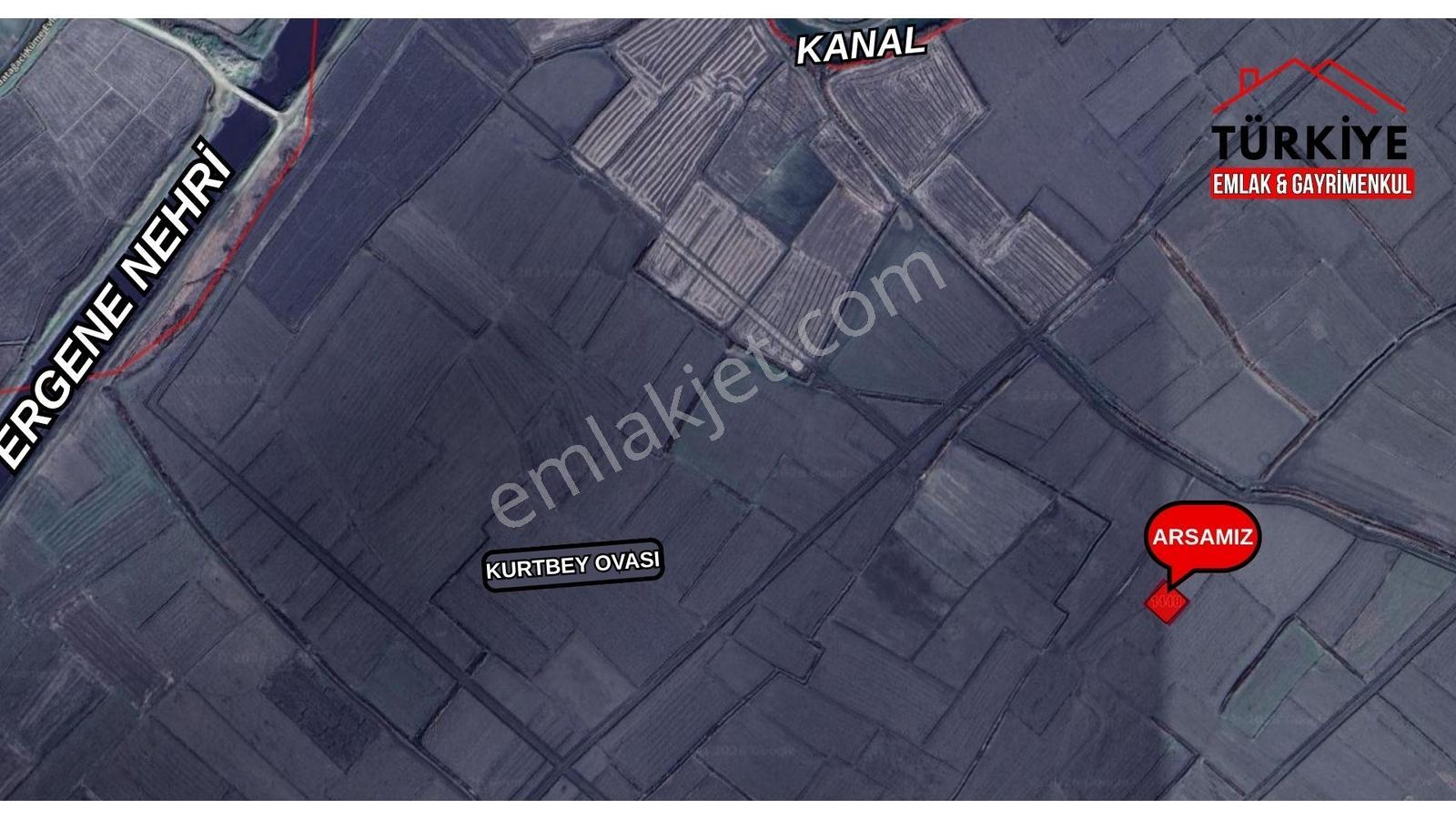 Türkiye Emlak'Tan Edirne Uzunköprü Tek Tapu 950M2 Kupon Arsa