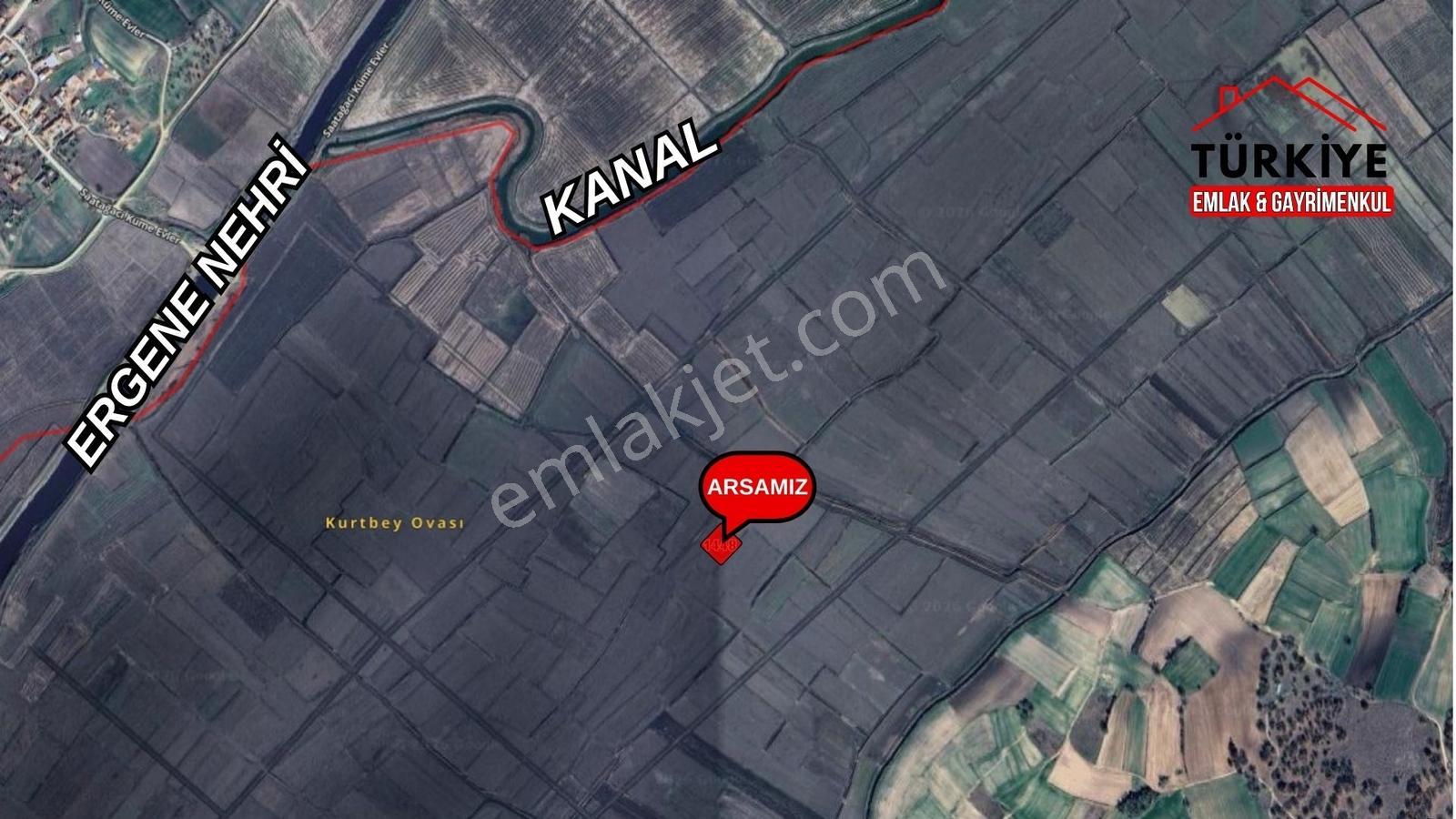 Türkiye Emlak'tan Edirne Uzunköprü Tek Tapu 950m2 Kupon Arsa — fotoğraf 3