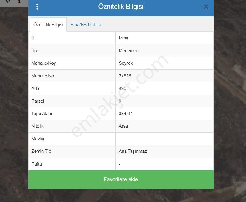 Menemen Seyrek Villakent'Te 384 M2 Müstakil Tapulu Satılık Arsa