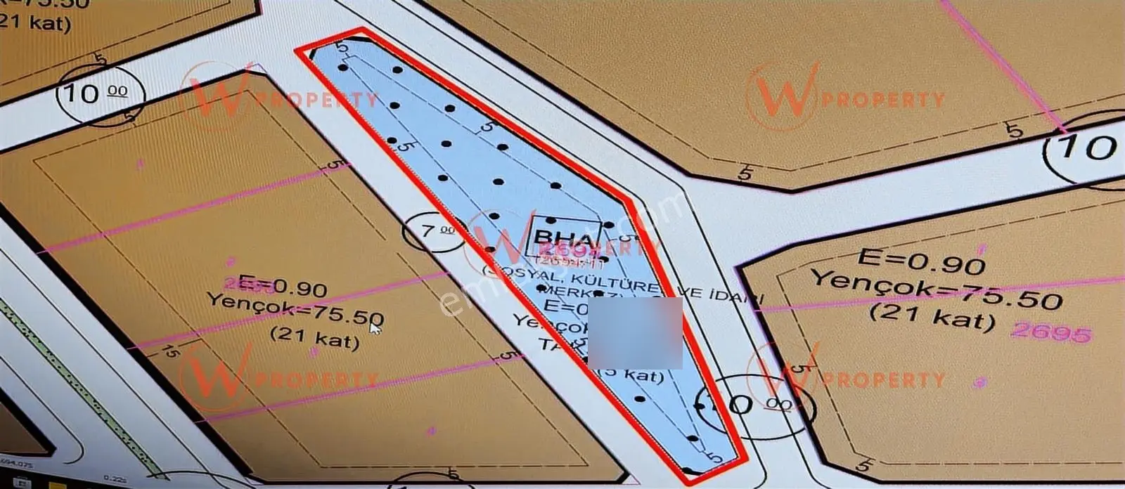 W Property Yenişehir'de Satılık Belediye Hizmet Alanı Hissesi — fotoğraf 5