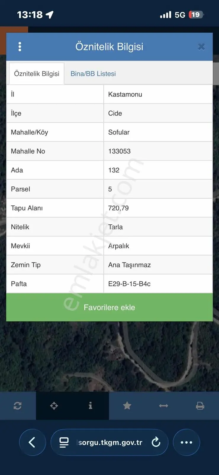 Cide Sofularda Satlık 720m2 Tarla — fotoğraf 2