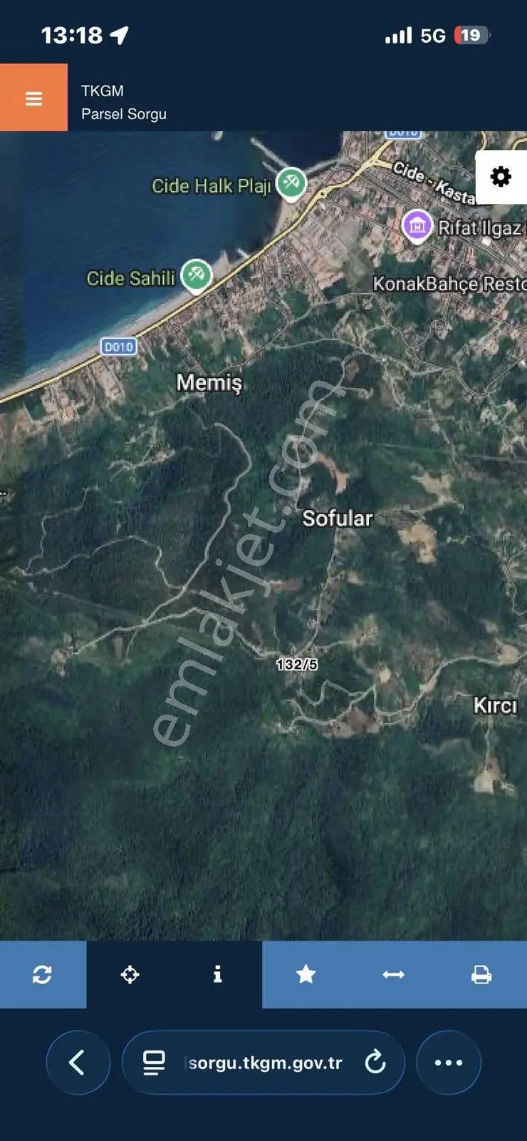 Cide Sofularda Satlık 720m2 Tarla — fotoğraf 3