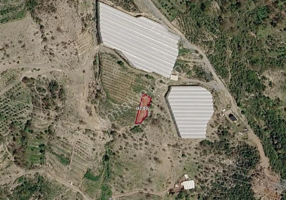 Alanya Güney De 544 M2 Tarla, Deniz Manzaralı — fotoğraf 2