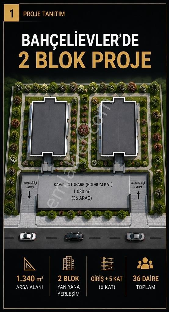 Kocasinan Merkezde 36 Dairelik 1.340 M² Satılık Arsa — fotoğraf 2