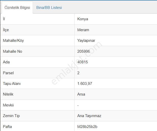 Meram Yaylapınar'da 1.603 M² Müstakil İmarlı Arsa — fotoğraf 8