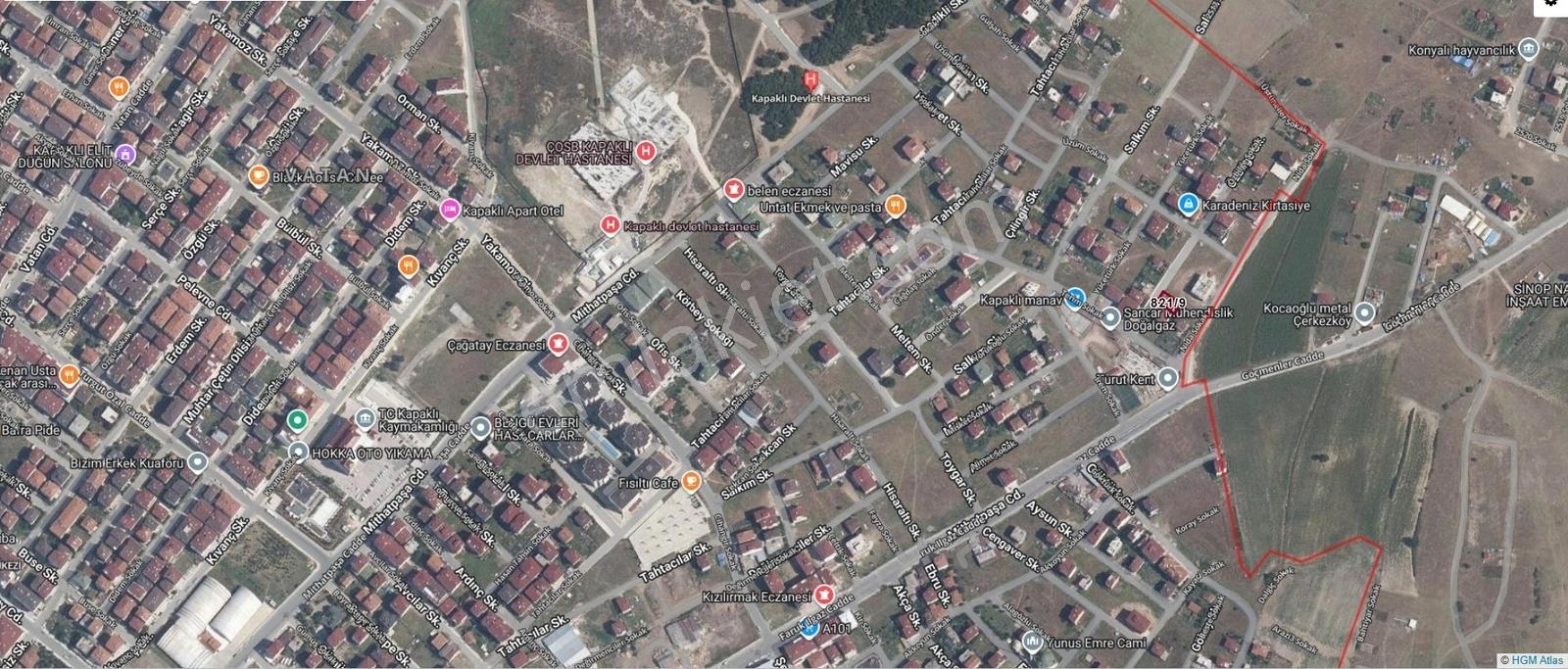 Kapaklı Merkezde Hastaneye Yakın, 4 Kat İmarlı Satılık Arsa — fotoğraf 5