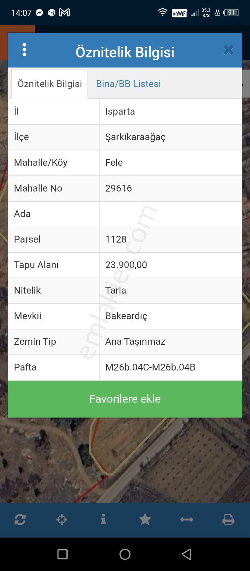 Şarkikaraağ Fele Mahallesi Satılık Hesaplı Tarla — fotoğraf 3