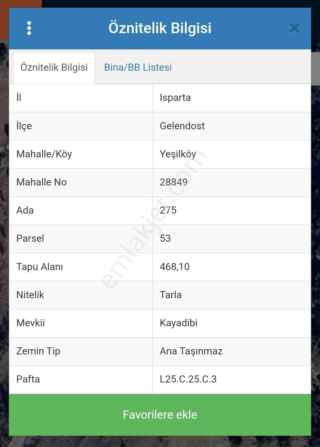Isparta Gelendost Yeşilköyde Bahçe Yapmak İçin Mükemmel Tarla — fotoğraf 2