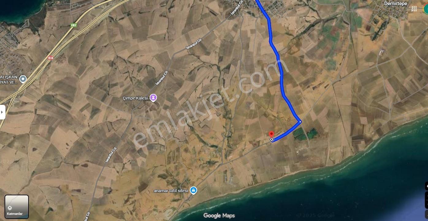 Gelibolu Bolayır Marmara Denizine Cephe 300m2 Satılık Arsa — fotoğraf 2