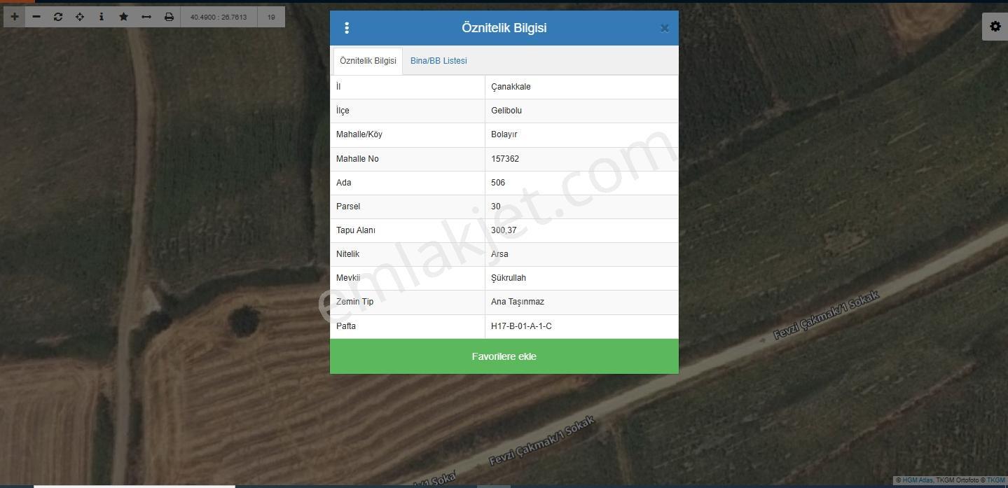 Gelibolu Bolayır Marmara Denizine Cephe 300m2 Satılık Arsa — fotoğraf 6