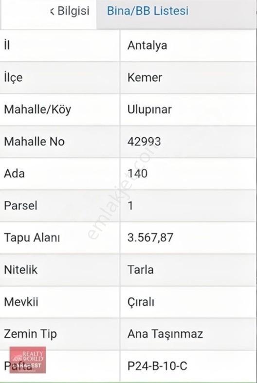 Çıralı'da Denize 900 Metre Satılık Arazi — fotoğraf 3