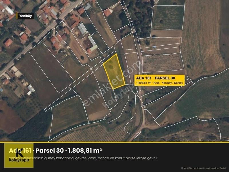 Kolaytapu Şarköy Yeniköy Köy Kenarı 1.809 M² Arsa · Denize 6 Km — fotoğraf 2