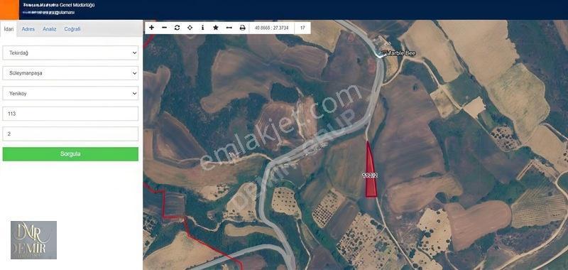 Yola Bağlantılı Süleymanpaşa Yeniköyde 1.622 M² Satılık Tarla — fotoğraf 2