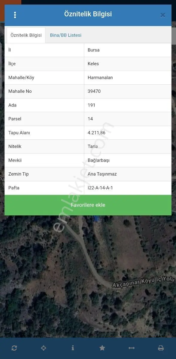 Doğubey'den Keles Harmanalanın Da Yola Cephe 4.211 M² Arazi — fotoğraf 2