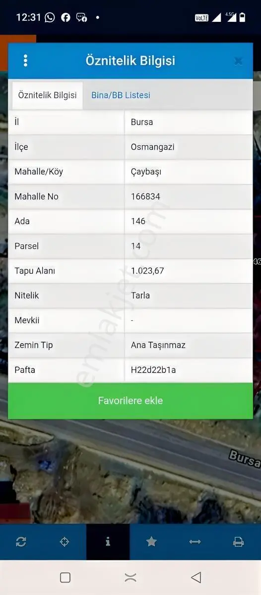 Doğubey'den Bursa Osmangazi Çaybaşında 1.023 M² Yola Cephe Arazi — fotoğraf 11
