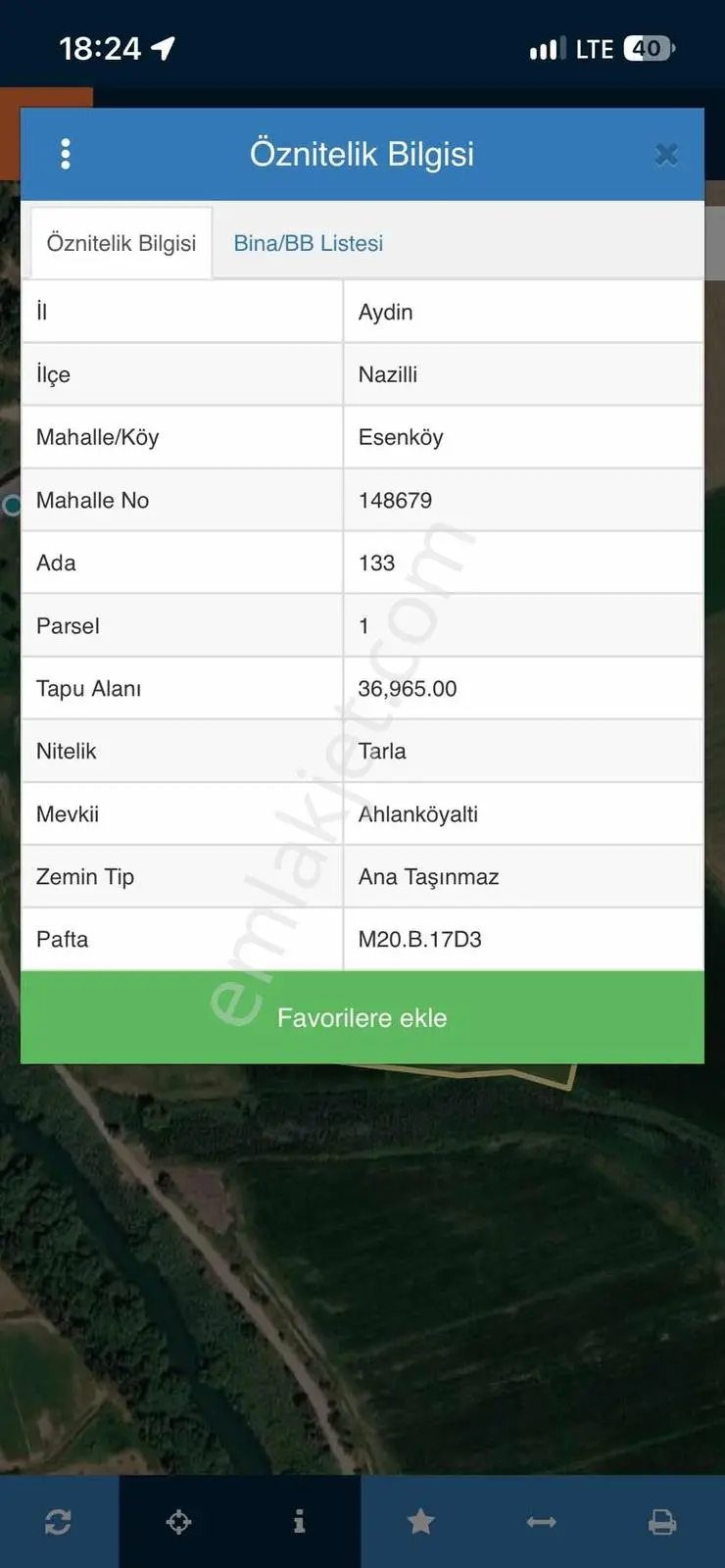 Miray Emlaktan Nazilli Esenköyde (Arpazda) Satılık Tarla