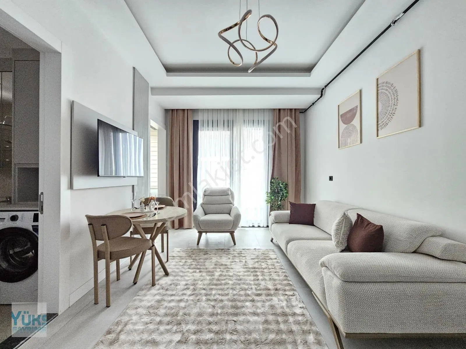 Denizli Yenişafak Mahallesinde 2+1 100 M2 Eşyalı Satılık Arakat Suit Daire — fotoğraf 6