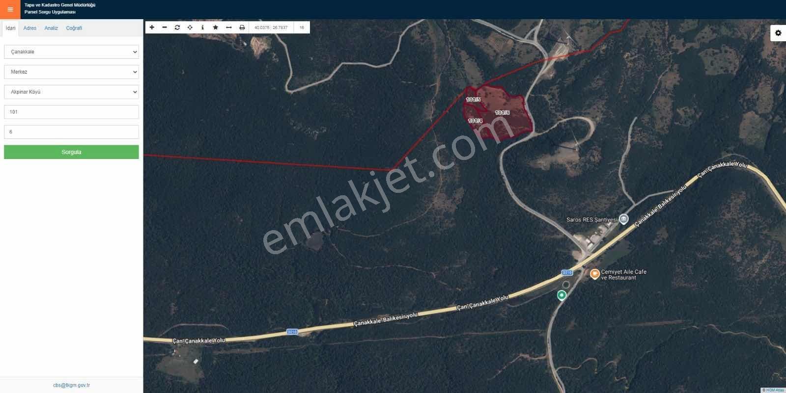 Çanakkale Merkez Doğayla İç İçe 41.207 M² Yatırımlık Tarla — fotoğraf 7