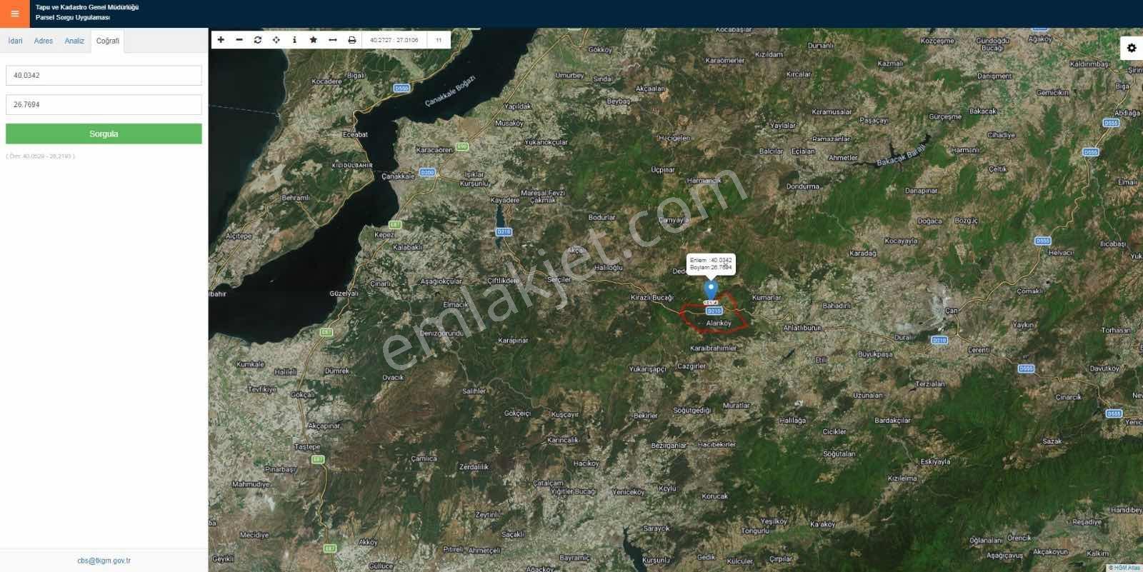 Çanakkale Merkez Doğayla İç İçe 41.207 M² Yatırımlık Tarla — fotoğraf 8