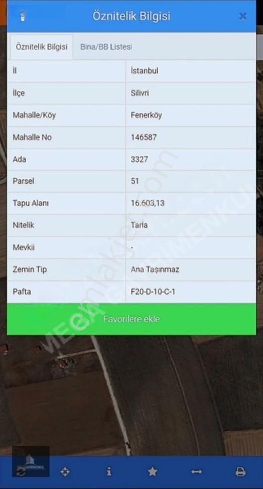 Silivri Fenerköy'de Satılık 295 M2 Tarla — fotoğraf 4