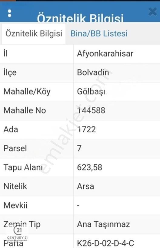 C21 Cius; Bolvadin Gölbaşı'nda Köşe Parsel Konut İmarlı Arsa — fotoğraf 3