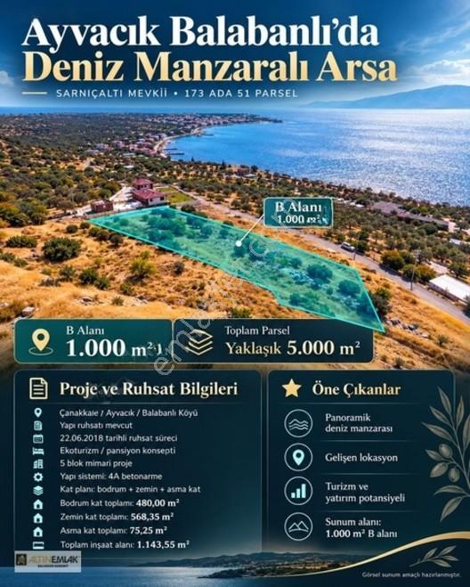 Assosun Değerli Villalar Bölgesi 1.000M² Ekoturizm İmarlı Arsa