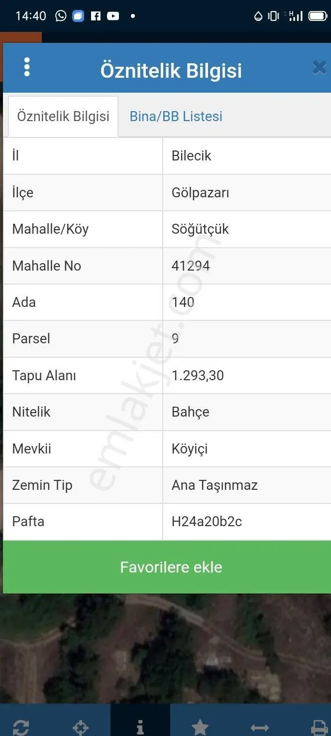 Bilecik Gölpazarın'Da 1300M2 Satılık Arsa