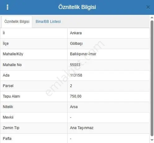 Cb Vizyon'Dan Gölbaşı Ballıkpınar Mahallesi'Nde Satılık Arsa