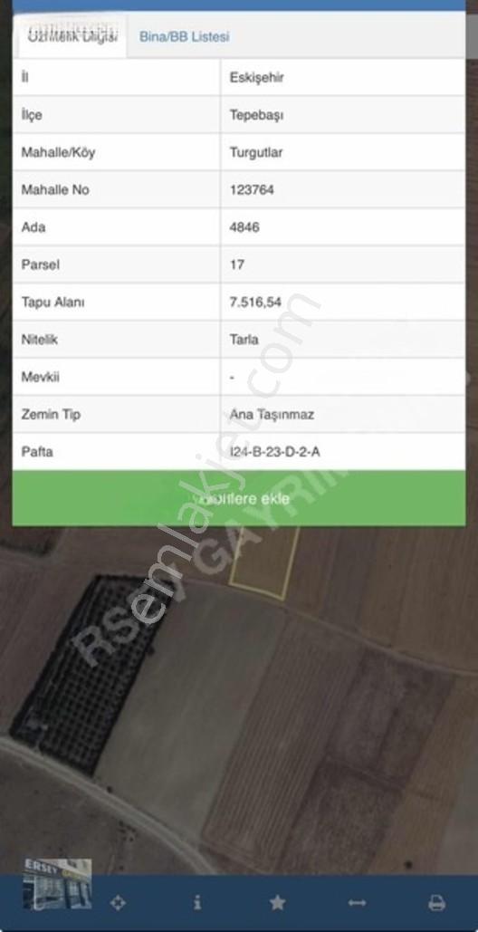 Ersev'den Turgutlar'da Fırsat Yatırımlık Tarla — fotoğraf 3
