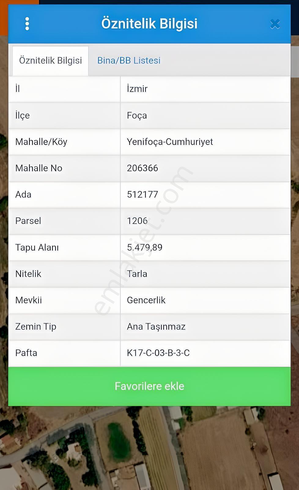 Yenifoça Gencelli'De Satılık Bahçeli Ev