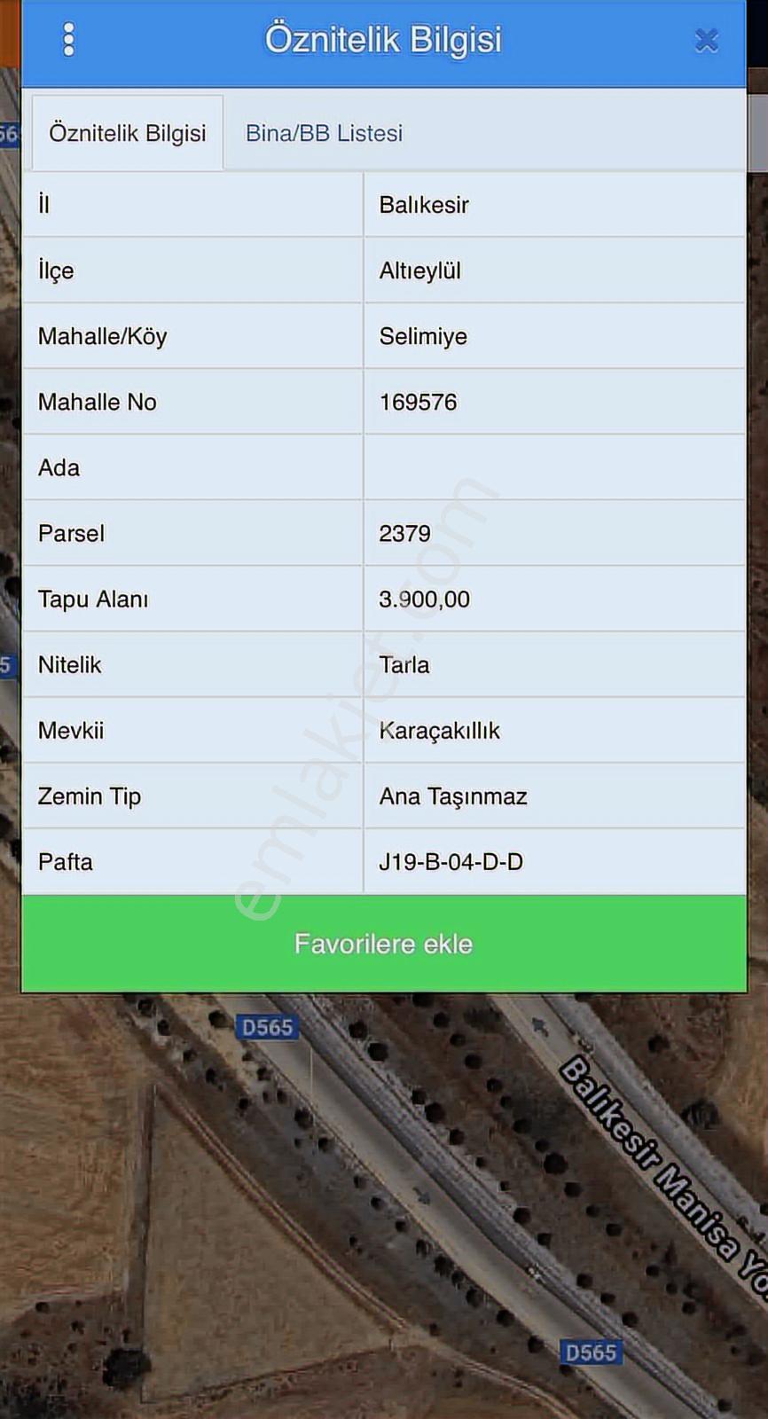 Balcity - Altıeylül 3.900 M2 Otoyola Cephe Gölet Manzaralı Tarla — fotoğraf 8
