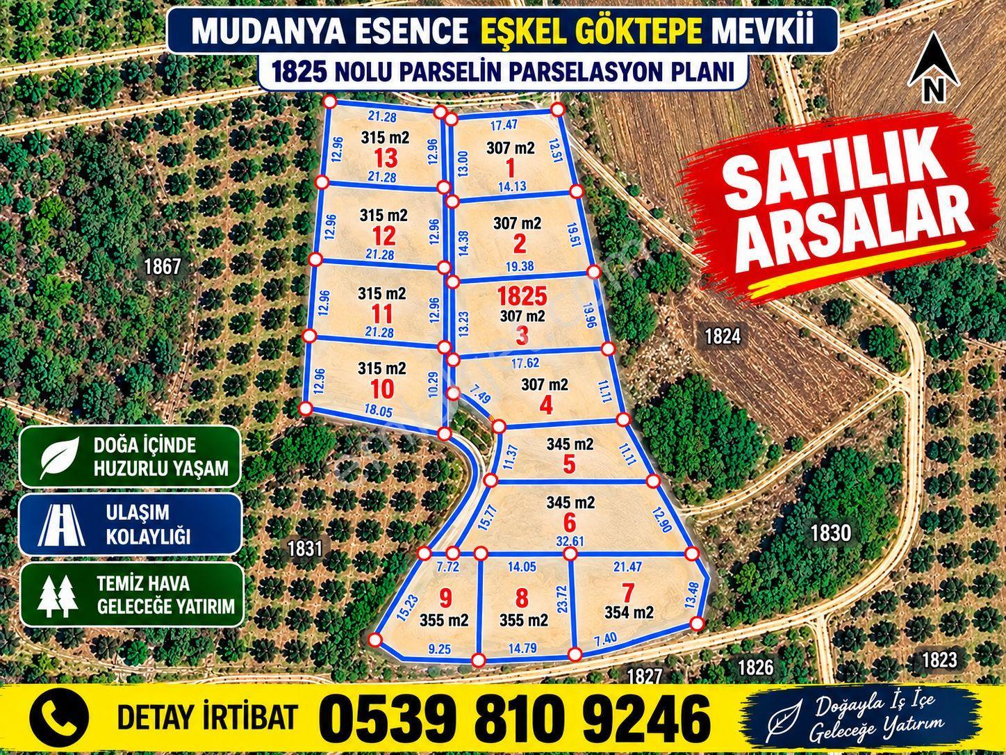Mudanya Esence Eşkel,de 315 M² Satılık Tarla-bahçe | Yol, Elektrik, Su — fotoğraf 8