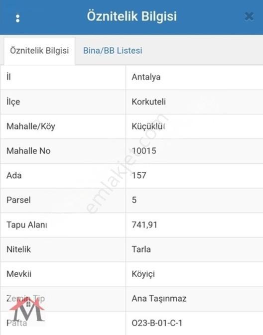 Korkuteli Küçüklü'de 742m² Köyiçi İmarlı Tarla — fotoğraf 2