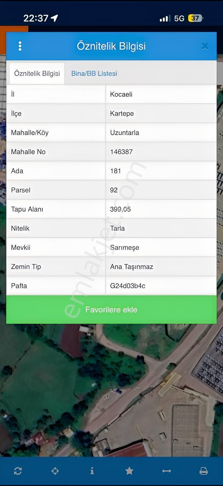 Deallife'dan Uzuntarlada Ticari İmarlı 399m2 Arsa — fotoğraf 4