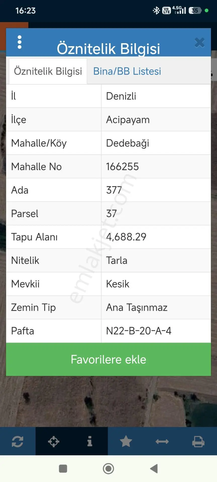 Acıpayam Dedebağı Satılık Tarla — fotoğraf 17