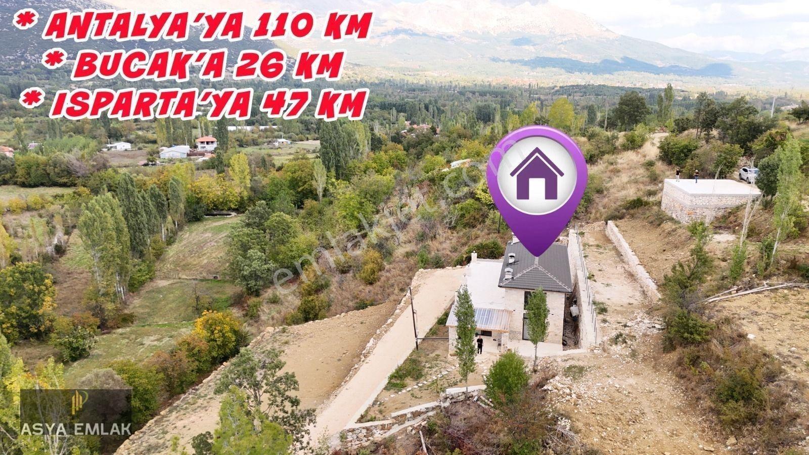 Burdur Ağlasun Yeşilbaşköy'de Full Traverten Taş Mimarili Villa — fotoğraf 5