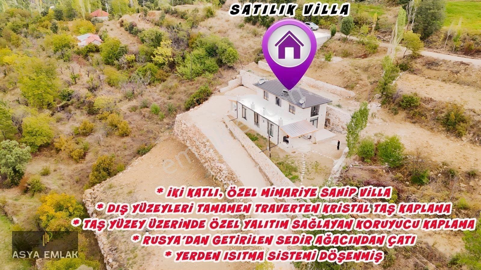 Burdur Ağlasun Yeşilbaşköy'de Full Traverten Taş Mimarili Villa — fotoğraf 8