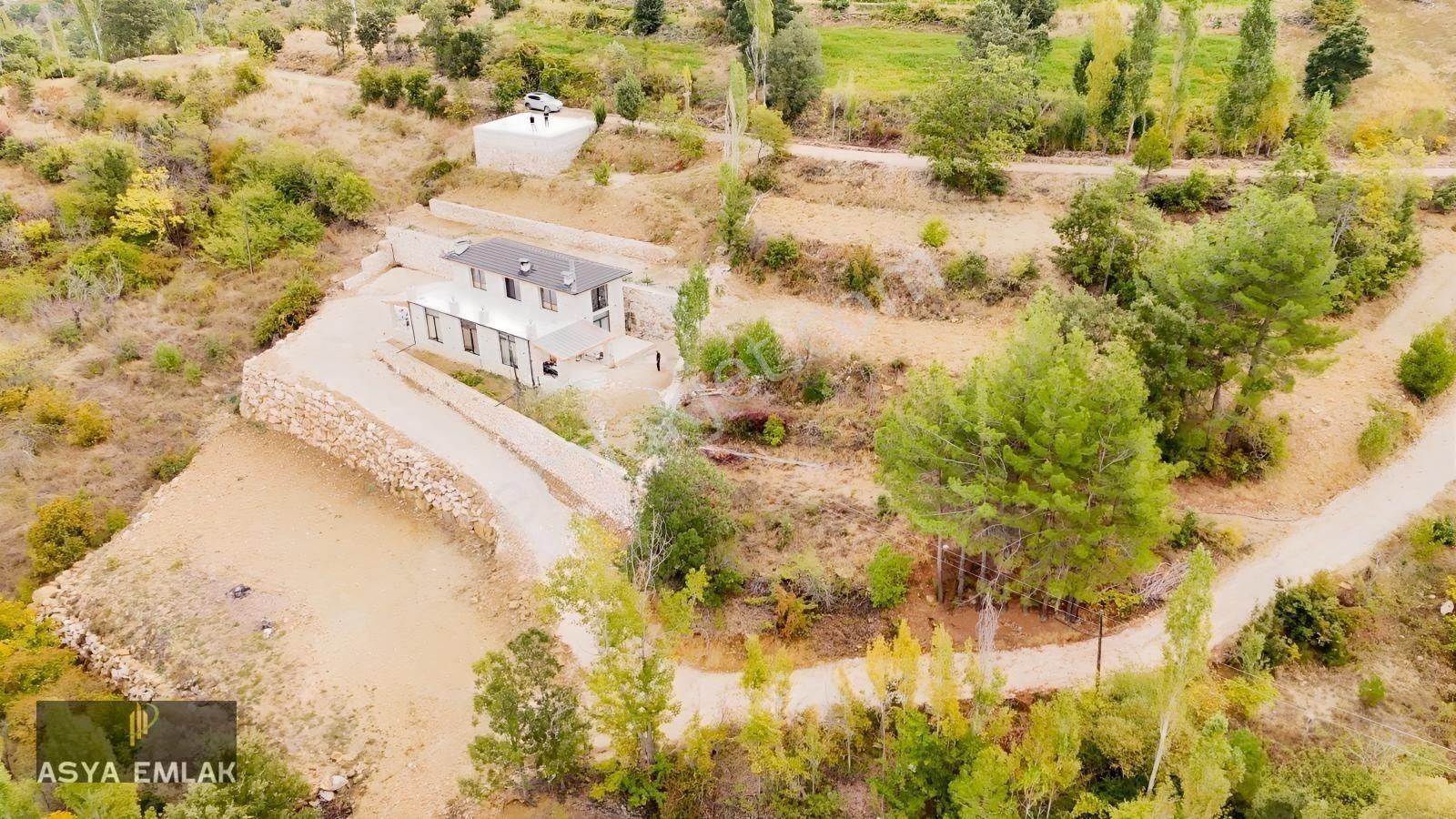 Burdur Ağlasun Yeşilbaşköy'de Full Traverten Taş Mimarili Villa — fotoğraf 25