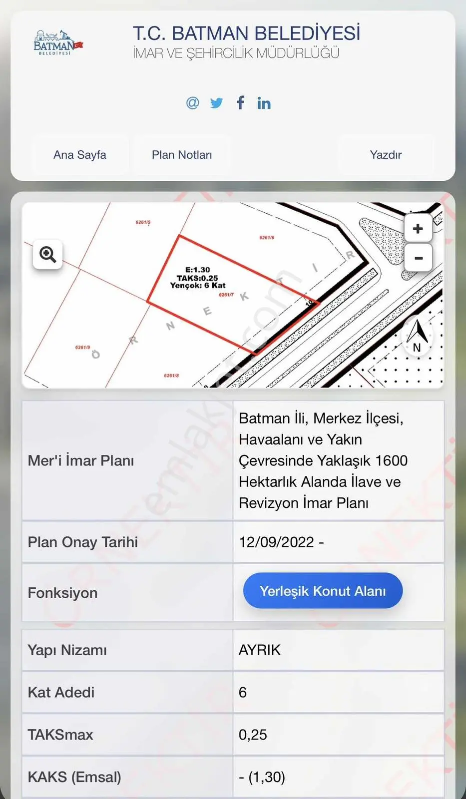 Dies'ten İstiklal Parkı Yanında 3.800 M² Müstakil İmarlı Arsa — fotoğraf 4