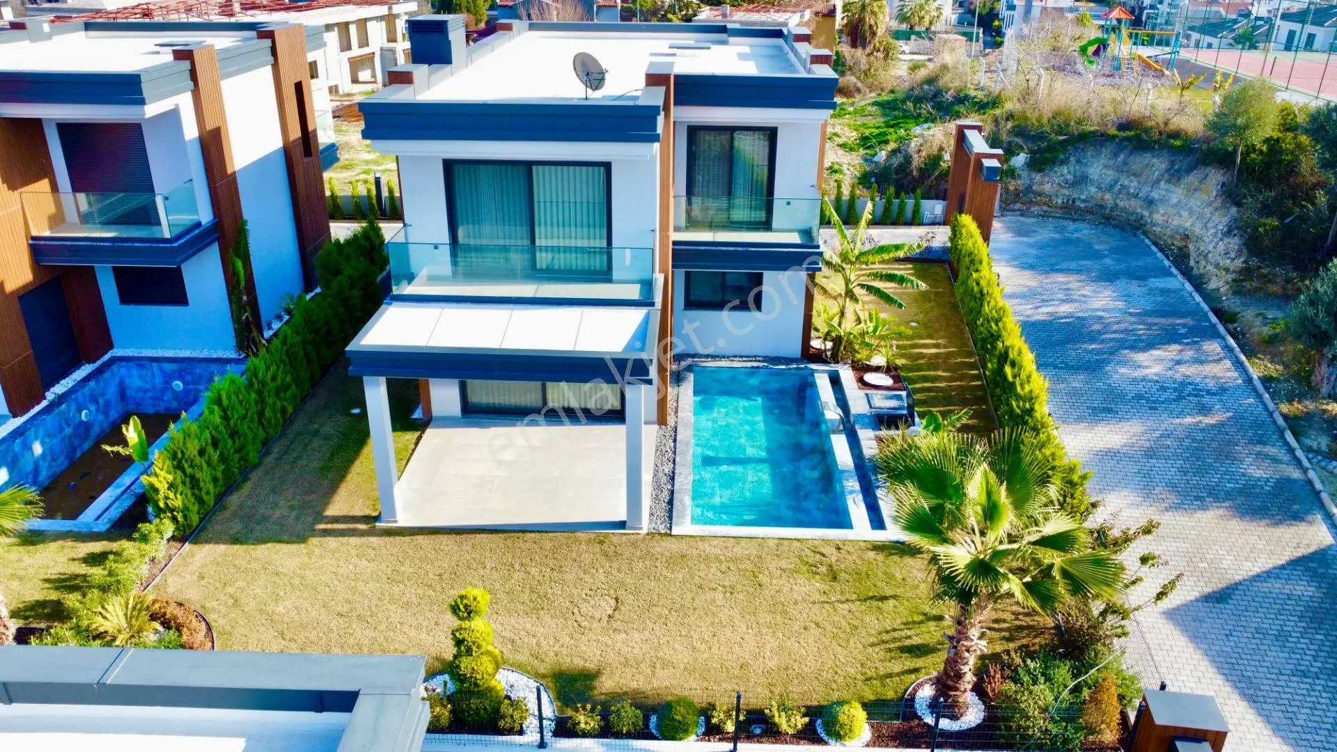 Kuşadası Soğucakta Deniz Manzaralı Sıfır Müstakil Satılık Villalar — fotoğraf 3
