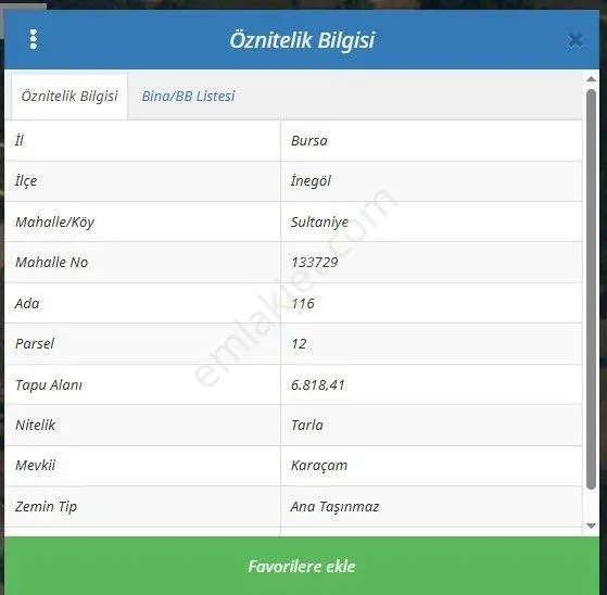 İnegöl Sultaniye Mah. Satılık Tarla — fotoğraf 2