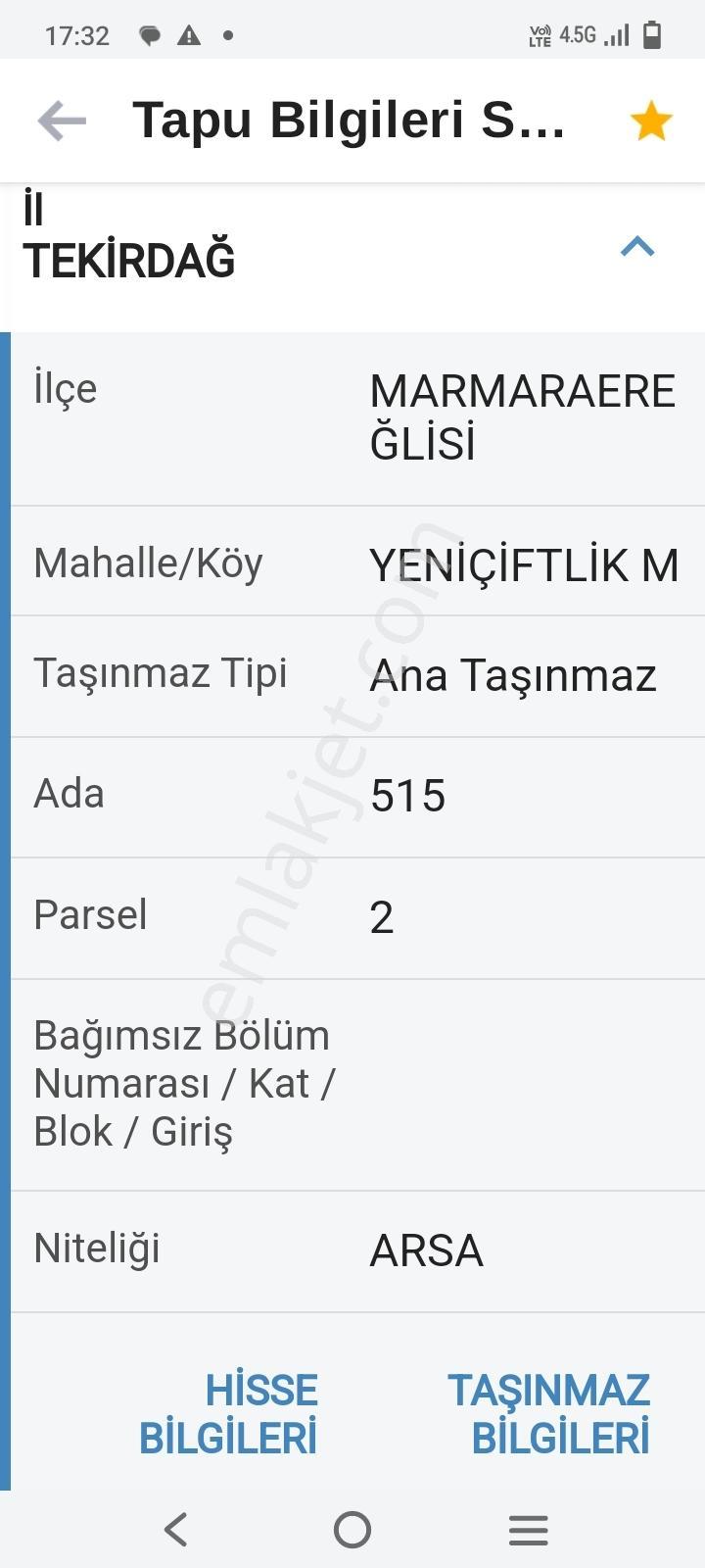 Merkez Gayrimenkulden Tekirdağ Yeniçiftlikte Satılık Arsa — fotoğraf 3