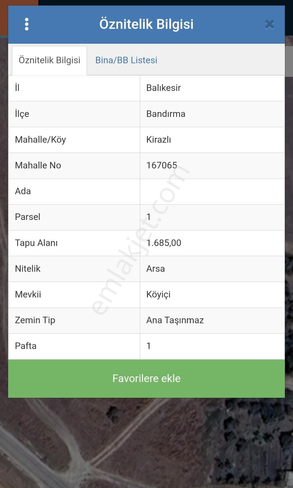 Bandırma Kirazlı Köyünde Satılık 1.685 M² Köy İçi İmarlı Arsa — fotoğraf 3