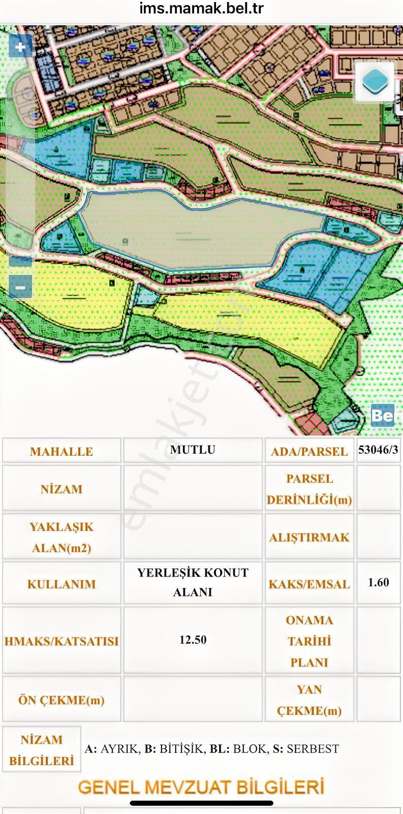 Mutluda Millet Bahçesi Yakını 300m2 Satılık Arsa — fotoğraf 6
