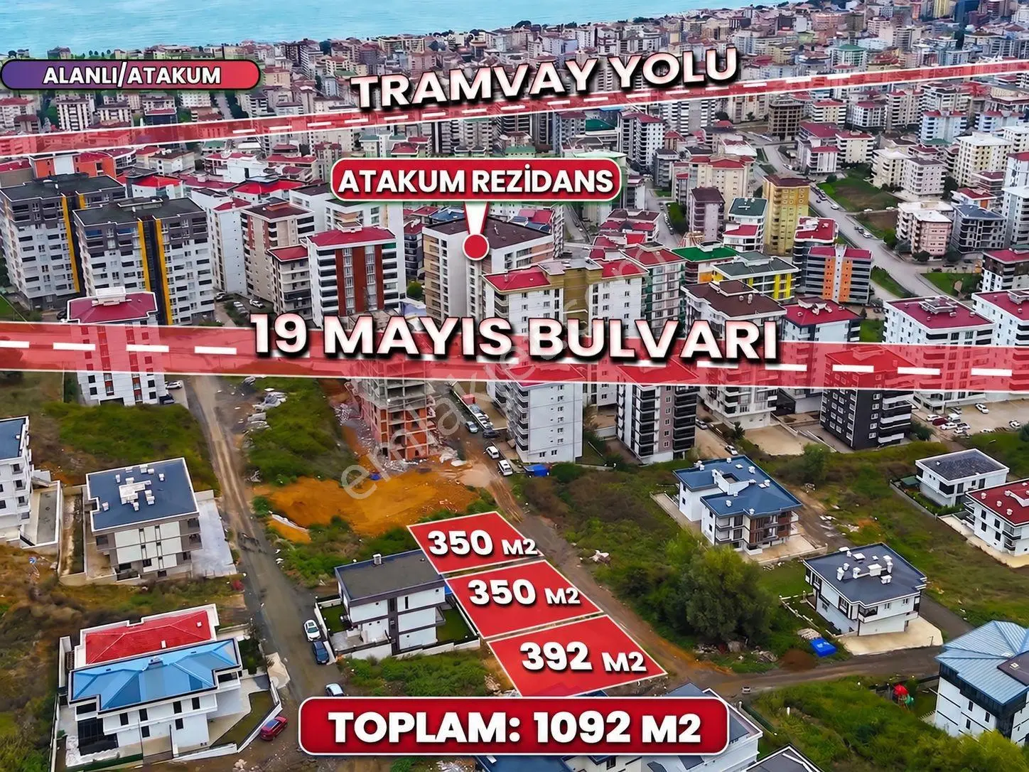 Alanlı 3 Parsel Villa/kat Karşılığı - Satılık/takasa Uygun Arsa — fotoğraf 2